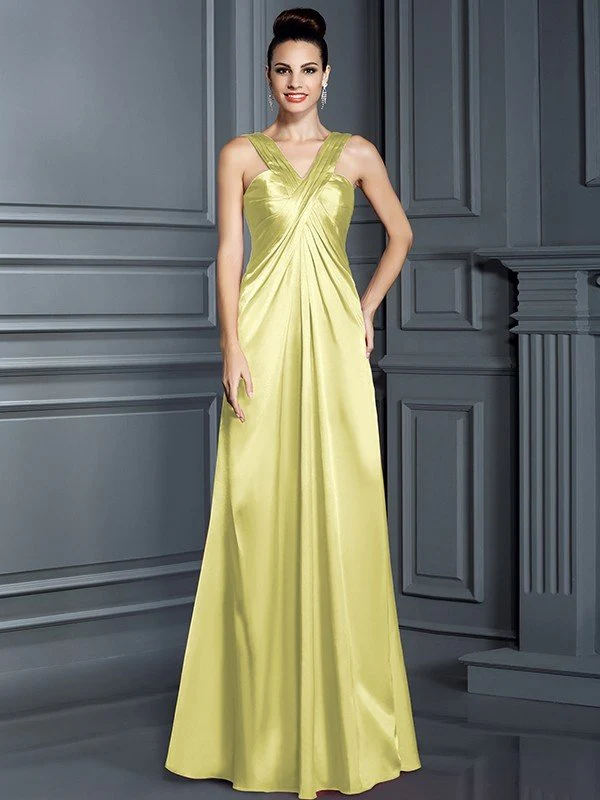Charming Straps Sleeveless Long Bridesmaid Dresses - Image 6