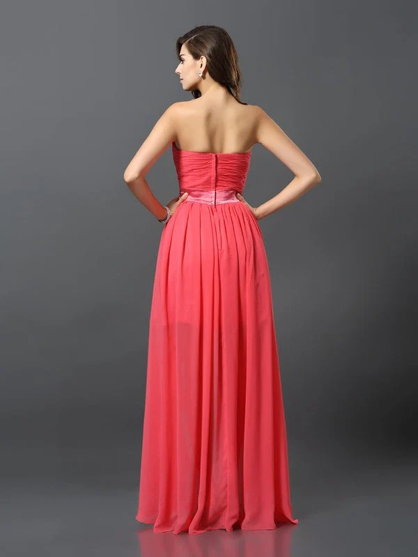 Gorgeous Sweetheart Sleeveless High Low Chiffon Bridesmaid Dresses - Image 2