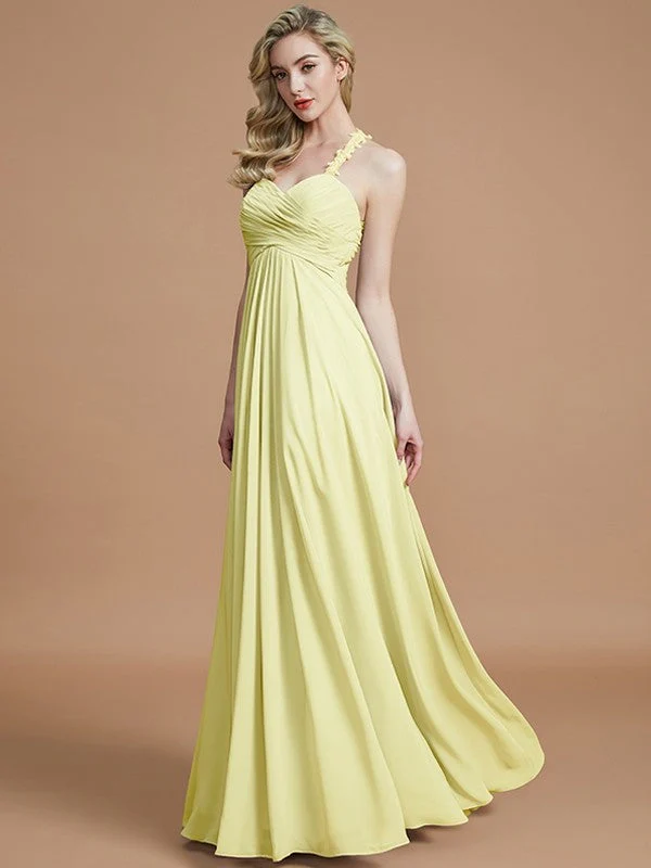 Gorgeous Sweetheart Sleeveless Ruched Chiffon Bridesmaid Dresses - Image 14