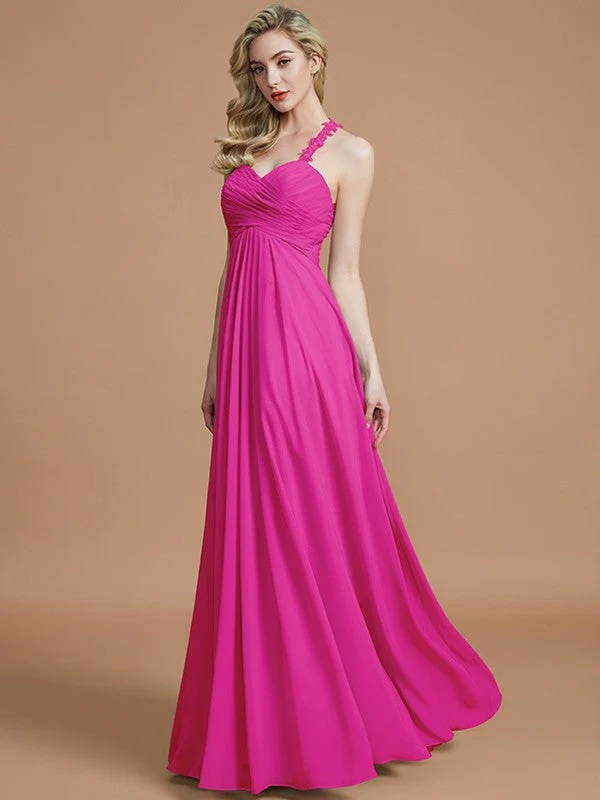 Gorgeous Sweetheart Sleeveless Ruched Chiffon Bridesmaid Dresses - Image 18