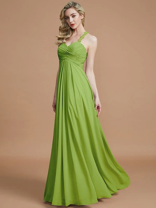 Gorgeous Sweetheart Sleeveless Ruched Chiffon Bridesmaid Dresses - Image 20