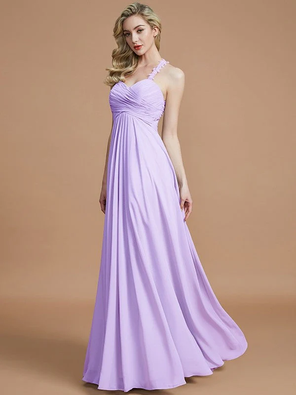 Gorgeous Sweetheart Sleeveless Ruched Chiffon Bridesmaid Dresses - Image 25