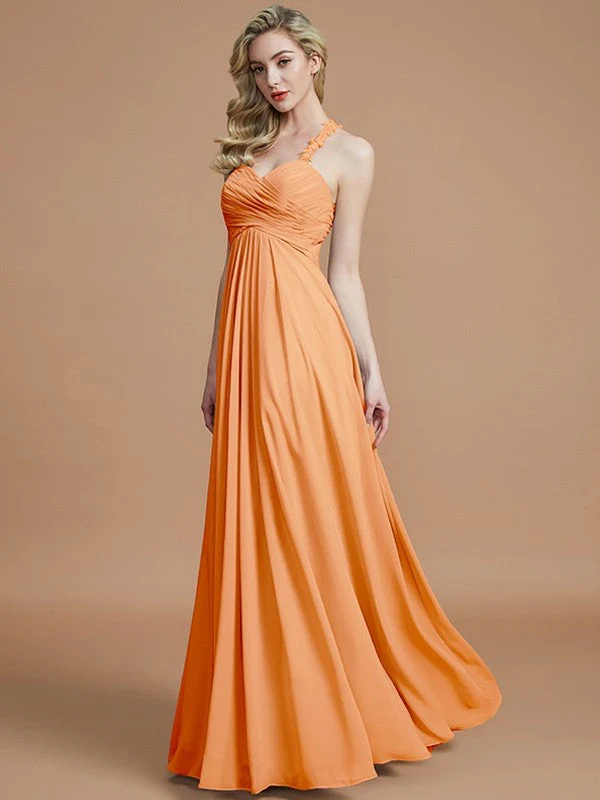 Gorgeous Sweetheart Sleeveless Ruched Chiffon Bridesmaid Dresses - Image 26