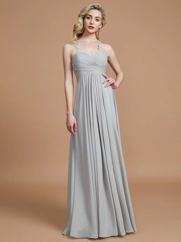 Gorgeous Sweetheart Sleeveless Ruched Chiffon Bridesmaid Dresses - Image 3