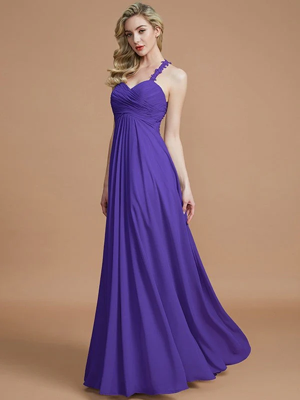 Gorgeous Sweetheart Sleeveless Ruched Chiffon Bridesmaid Dresses - Image 30
