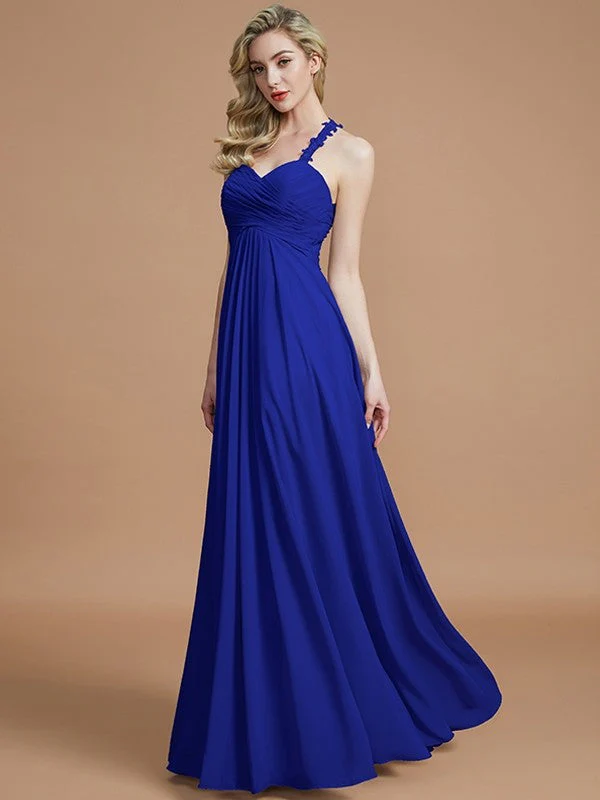 Gorgeous Sweetheart Sleeveless Ruched Chiffon Bridesmaid Dresses - Image 31