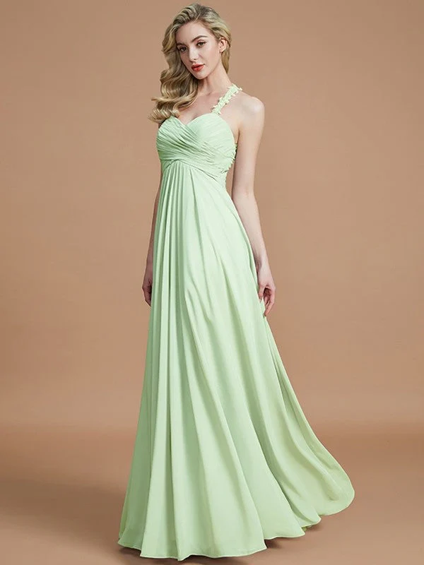 Gorgeous Sweetheart Sleeveless Ruched Chiffon Bridesmaid Dresses - Image 32