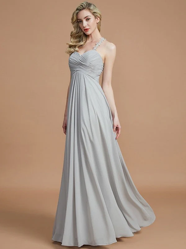 Gorgeous Sweetheart Sleeveless Ruched Chiffon Bridesmaid Dresses - Image 33