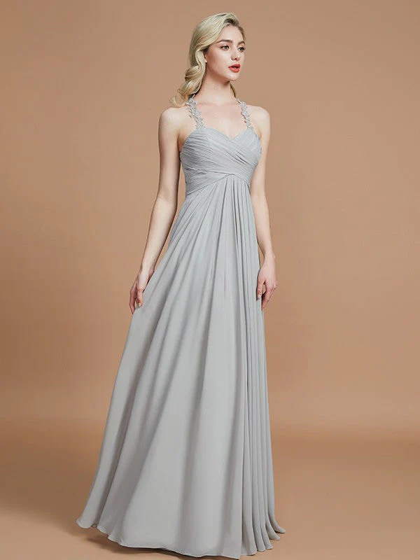 Gorgeous Sweetheart Sleeveless Ruched Chiffon Bridesmaid Dresses - Image 4