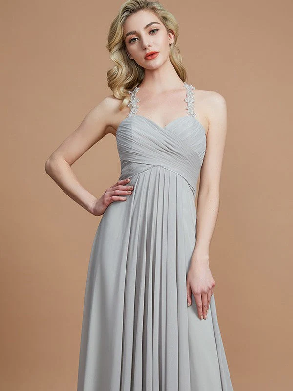 Gorgeous Sweetheart Sleeveless Ruched Chiffon Bridesmaid Dresses - Image 6