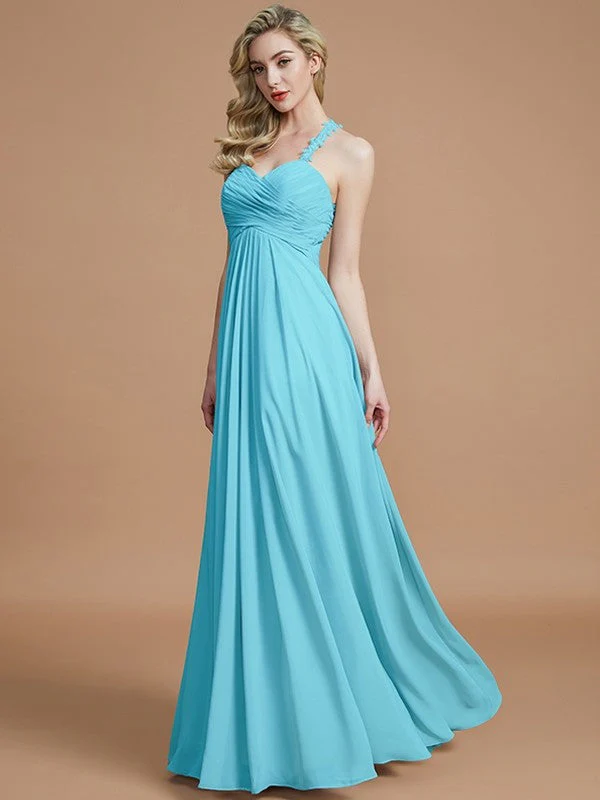 Gorgeous Sweetheart Sleeveless Ruched Chiffon Bridesmaid Dresses - Image 9