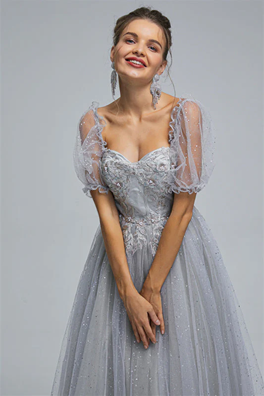 Off-the-shoulder Lace Applique Ankle Length Backless Vintage Beautiful Ball Gown Prom Dress - Image 18