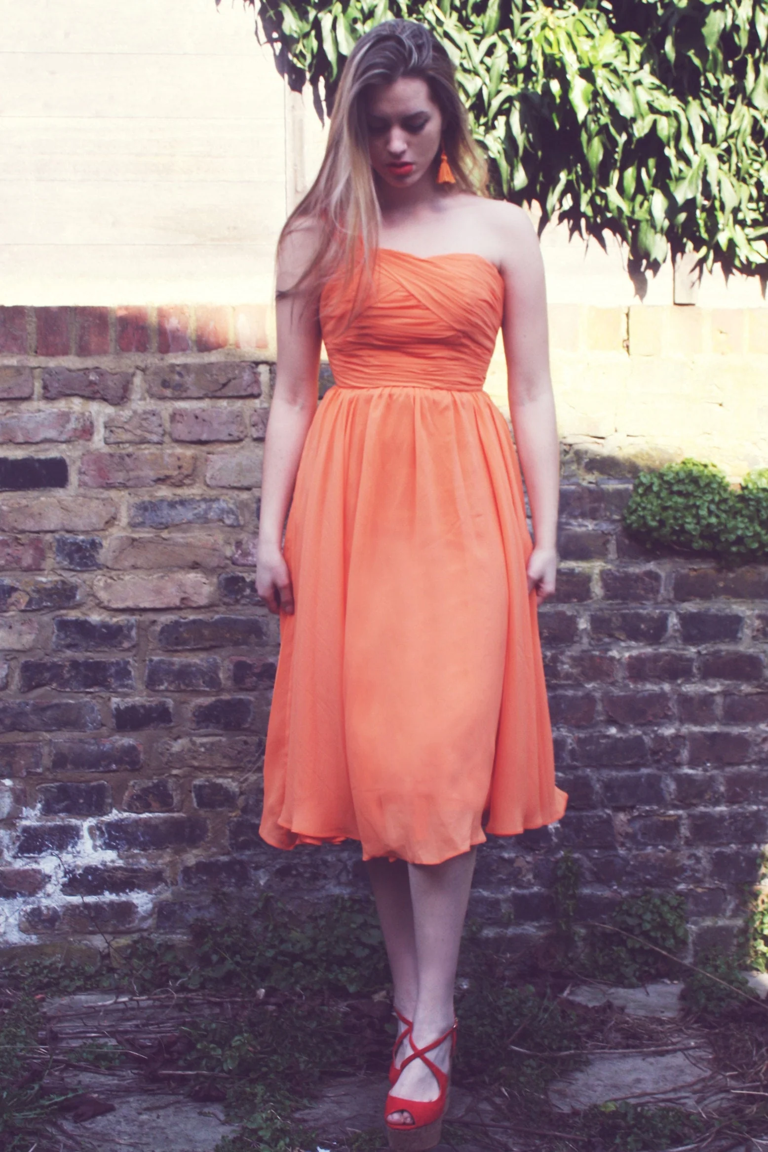 A-line One-shoulder Sweetheart Knee Length Chiffon Homecoming Dress - Image 4