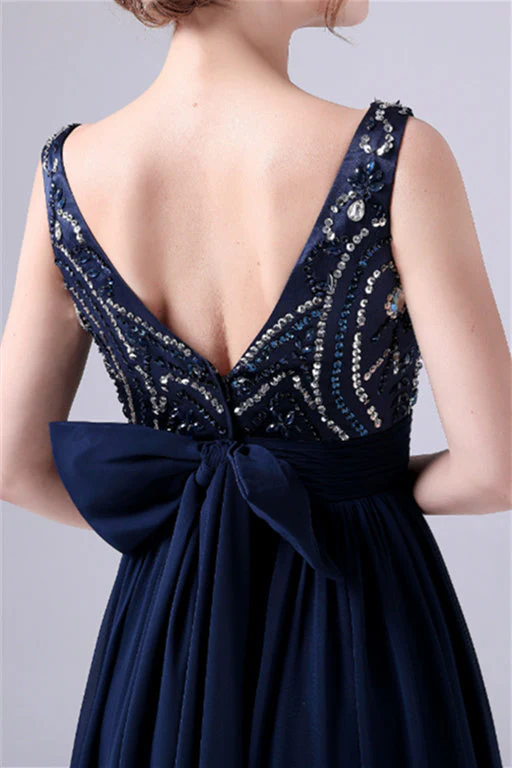 A-Line sleeveless Ankle-length Sequined beading Flower mother's dress - Image 2