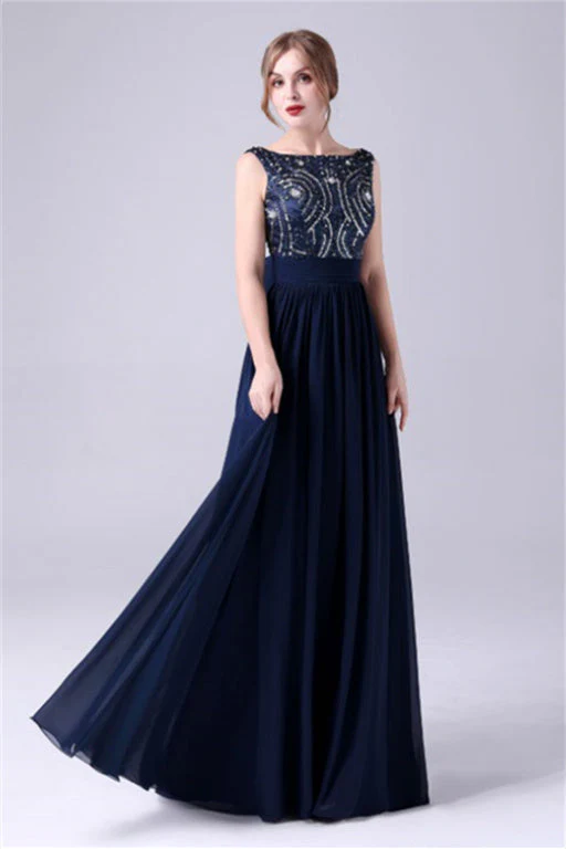 A-Line sleeveless Ankle-length Sequined beading Flower mother's dress - Image 3