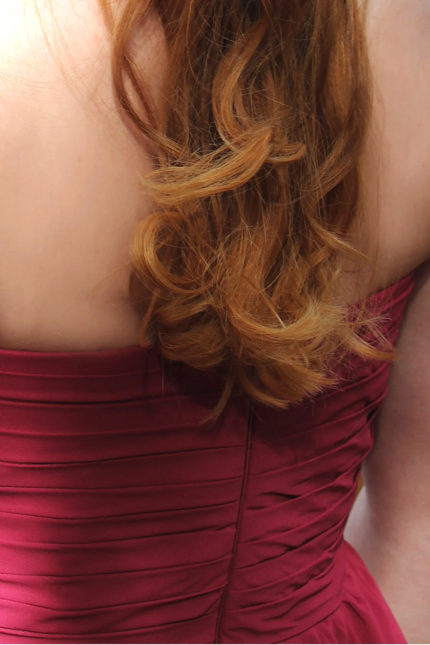 A-line Strapless Knee Length Chiffon Sleeveless Prom Dress - Image 6