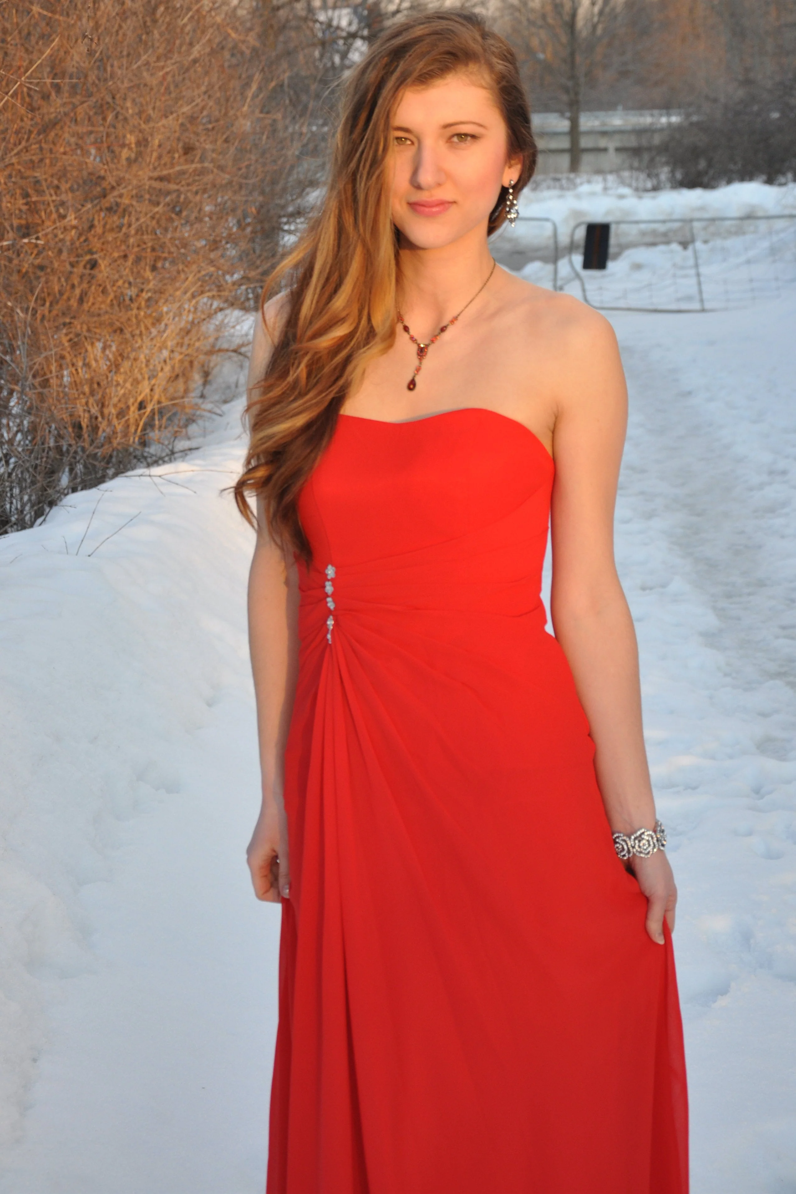 A-line Sweetheart Floor Length Chapel Chiffon Beaded Prom Dress - Image 7