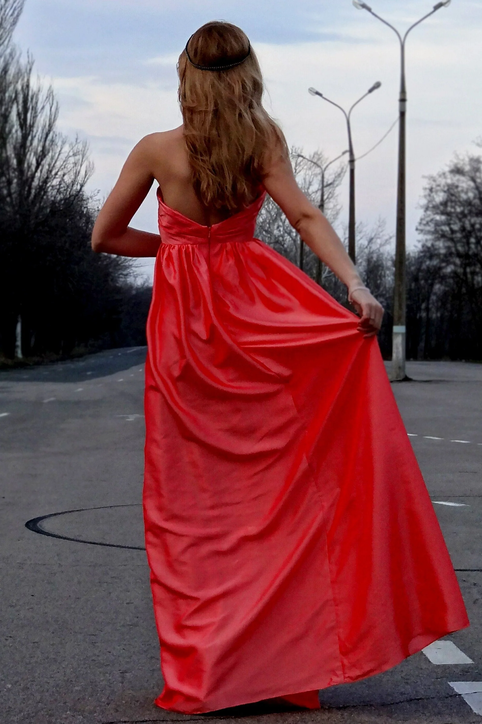 A-line Sweetheart Floor Length Charmuse Sleeveless Backless Prom Dress - Image 2