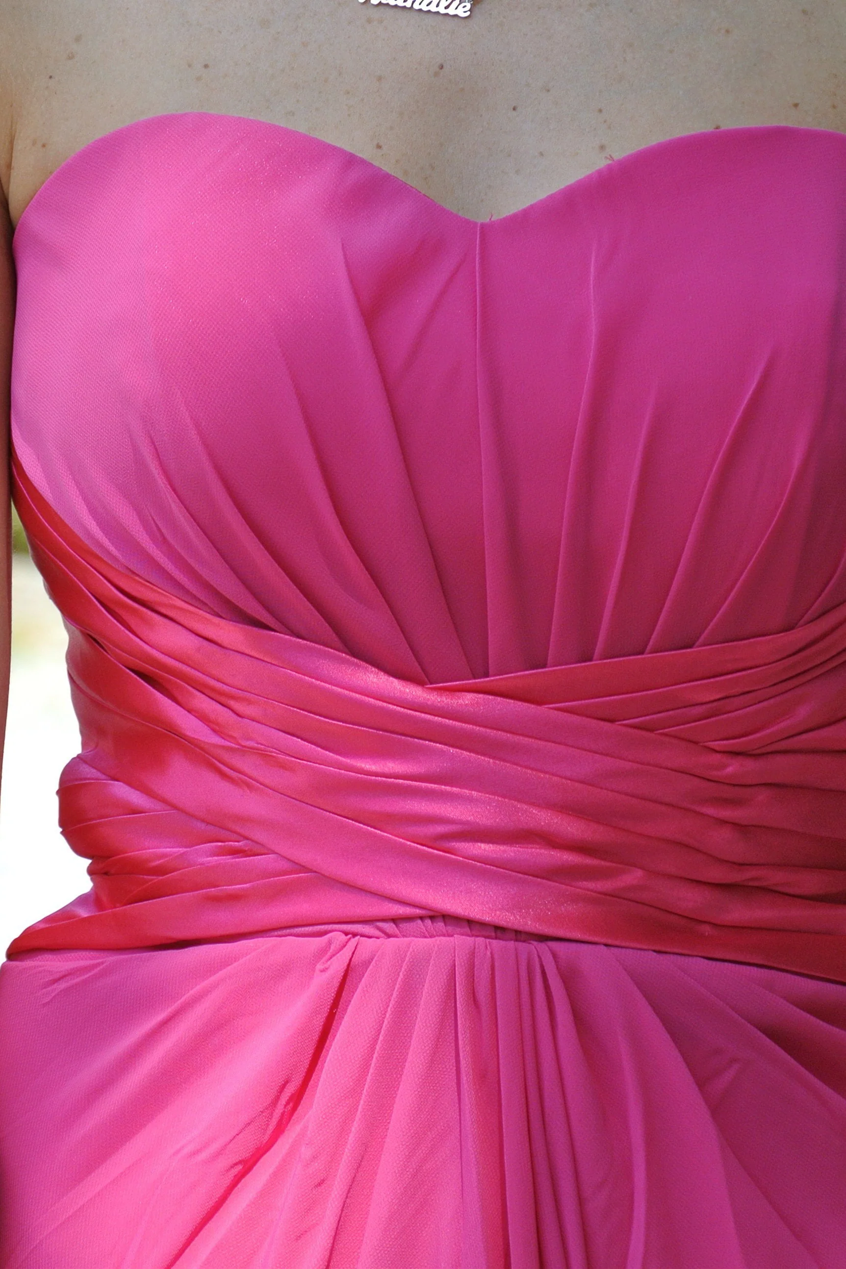 A-line Sweetheart Floor Length Chiffon Front Slit Backless Prom Dress - Image 5