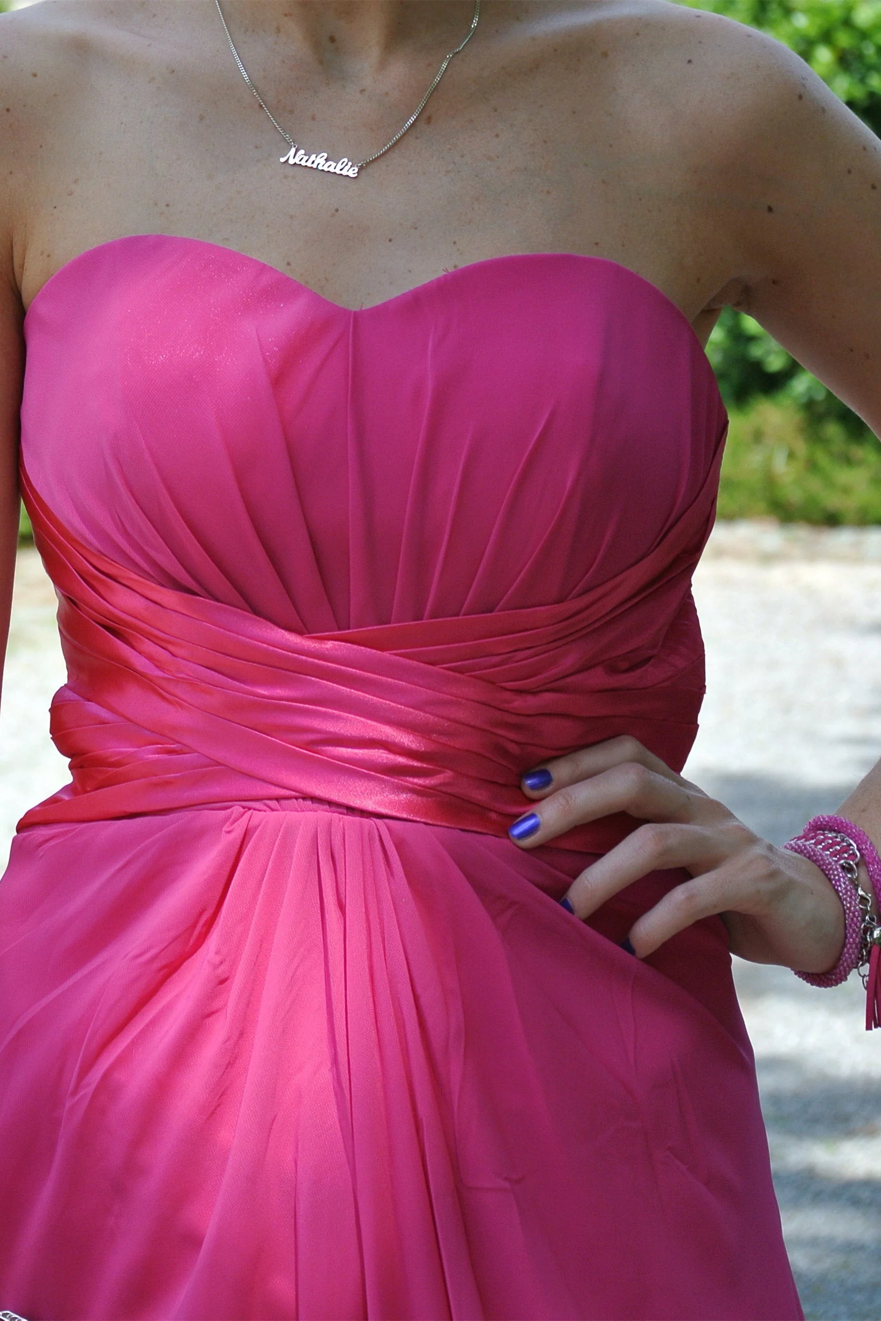 A-line Sweetheart Floor Length Chiffon Front Slit Backless Prom Dress - Image 6