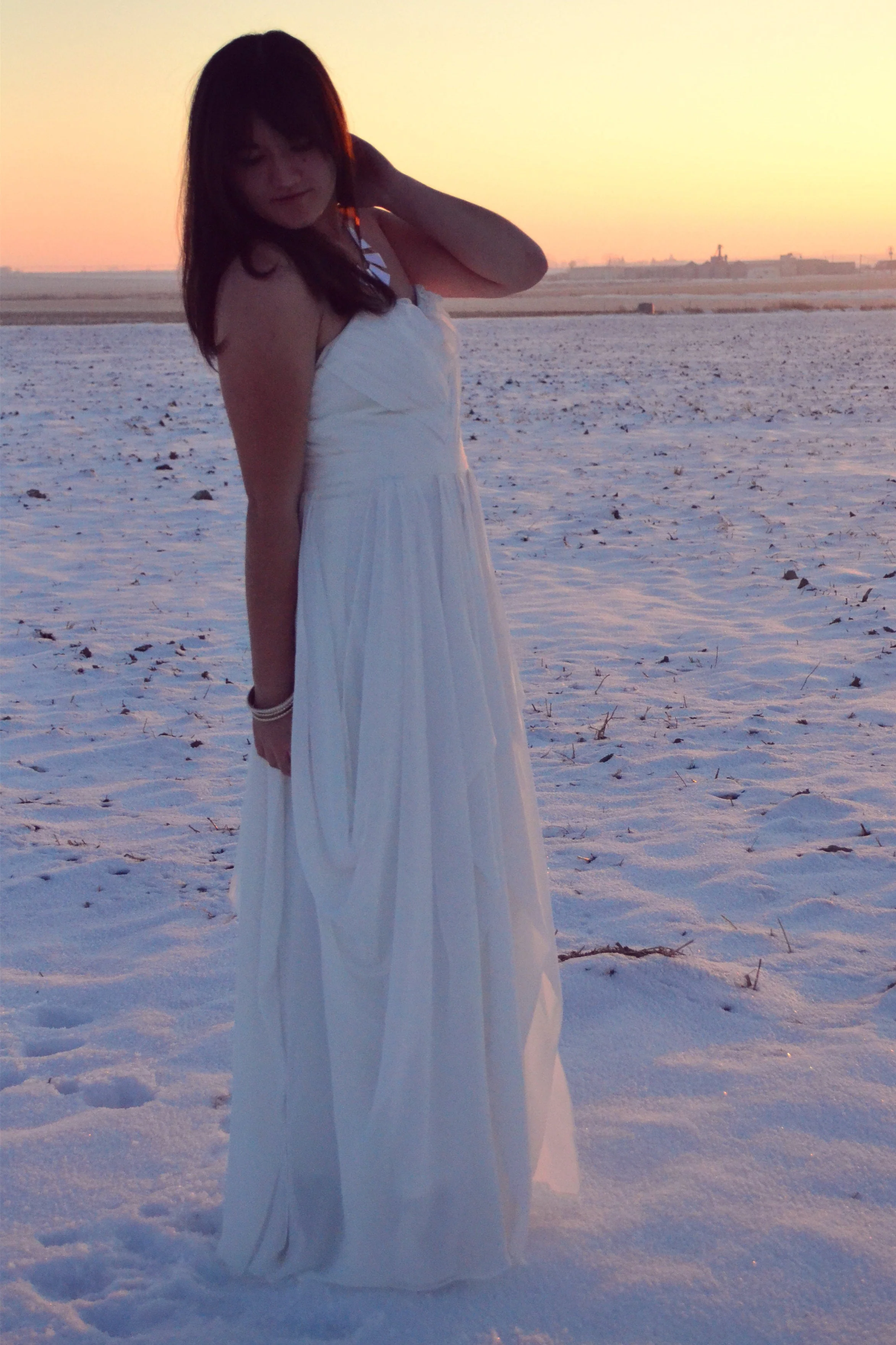 A-line Sweetheart Floor Length Chiffon Hem Special Wedding Dress - Image 6