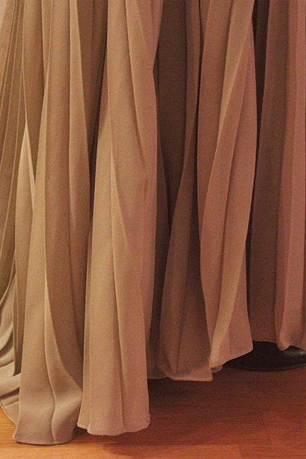 A-line Sweetheart Floor Length Chiffon Rhinestone Backless Prom Dress - Image 10