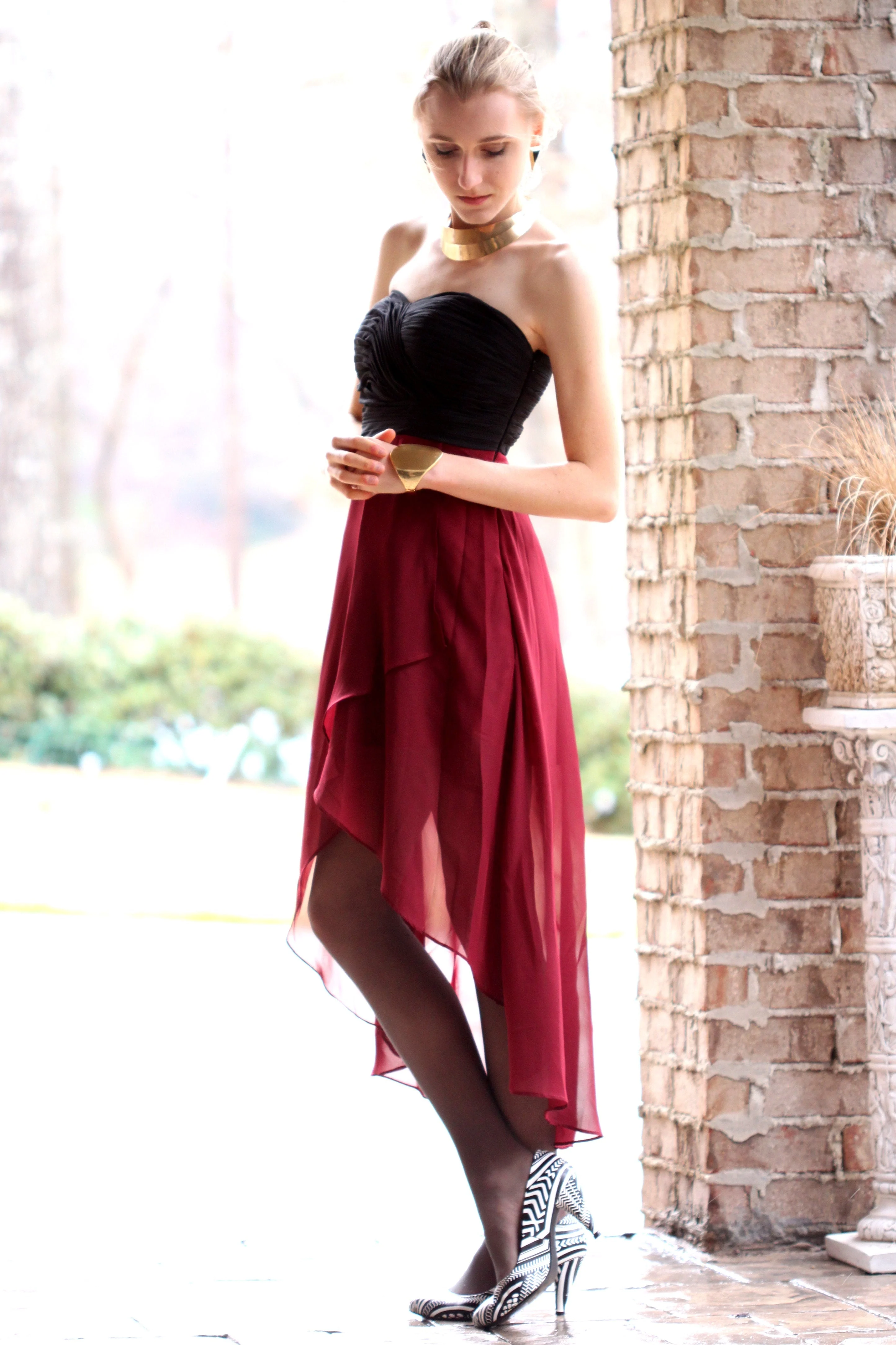 A-line Sweetheart Hi-low Length Tulle Backless Prom Dress - Image 2