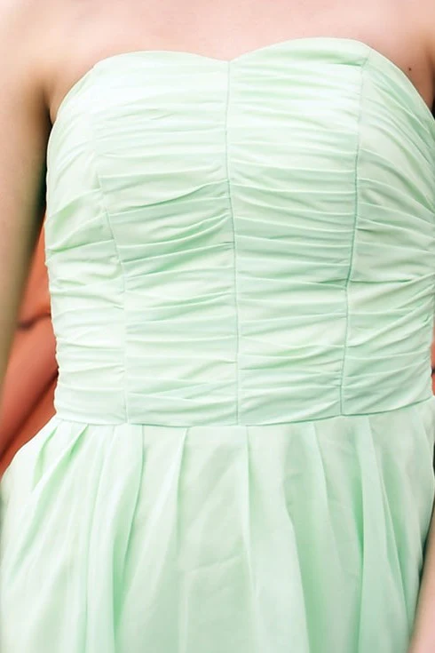 A-line Sweetheart Knee Length Chiffon Sleeveless Prom Dress - Image 7