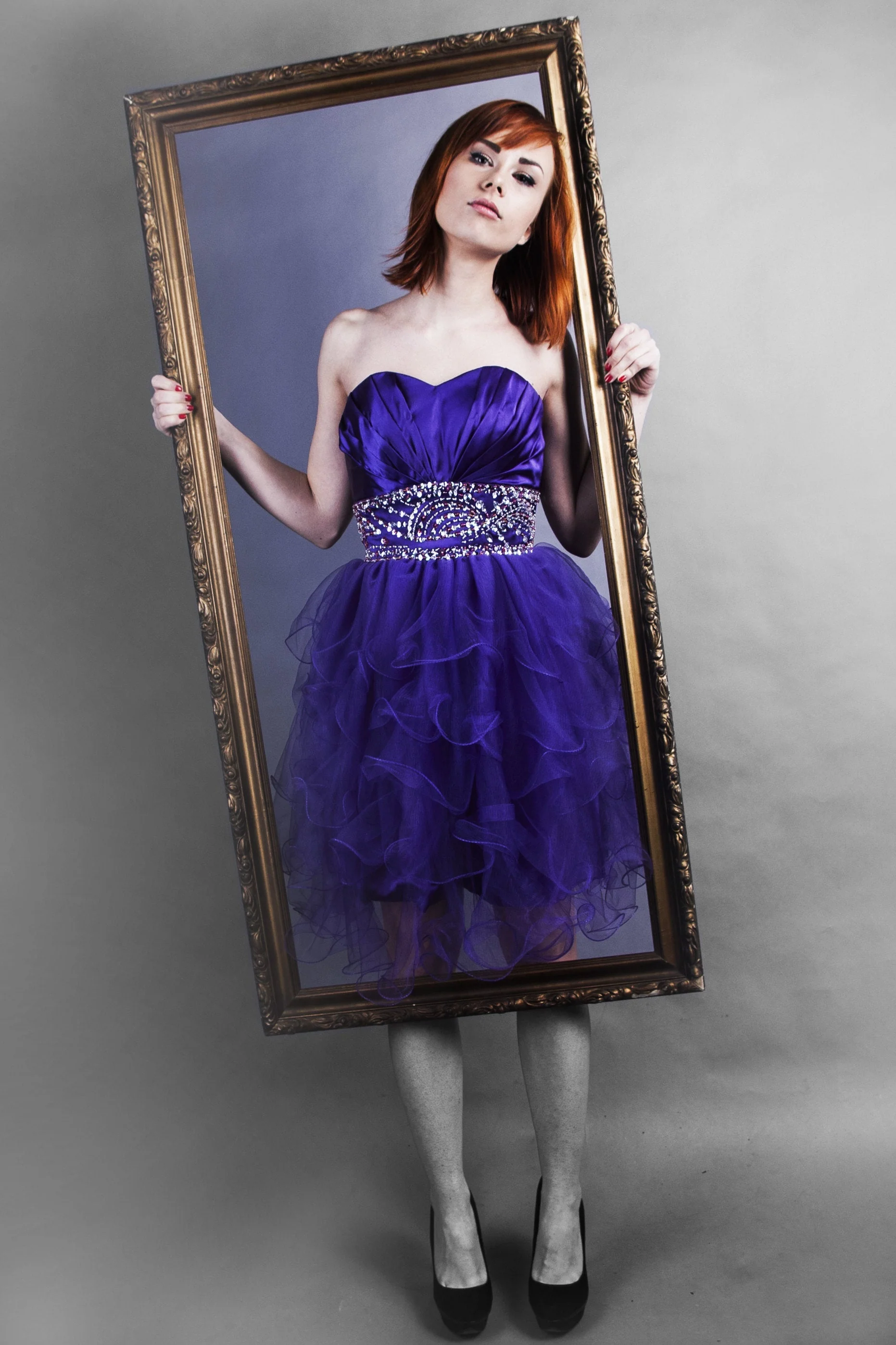 A-line Sweetheart Knee Length Tulle Beaded Backless Homecoming Dress - Image 3