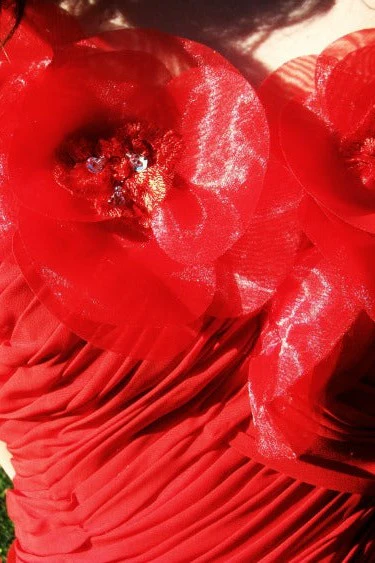 A-line Sweetheart Knee Length Tulle Beaded Homecoming Dress - Image 6