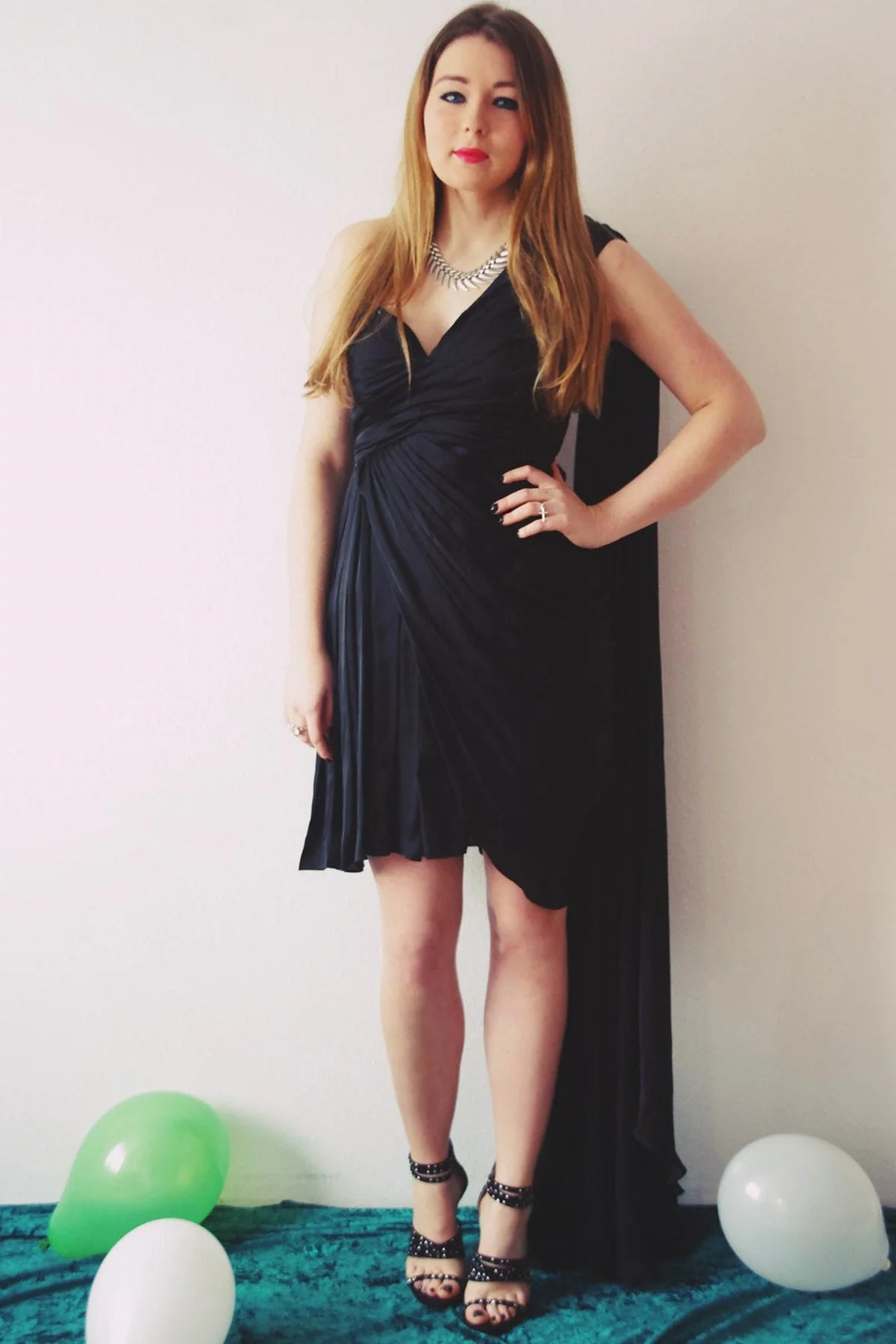 A-line Sweetheart One-shoulder Hi-low Length Chiffon Bridesmaid Dress - Image 3