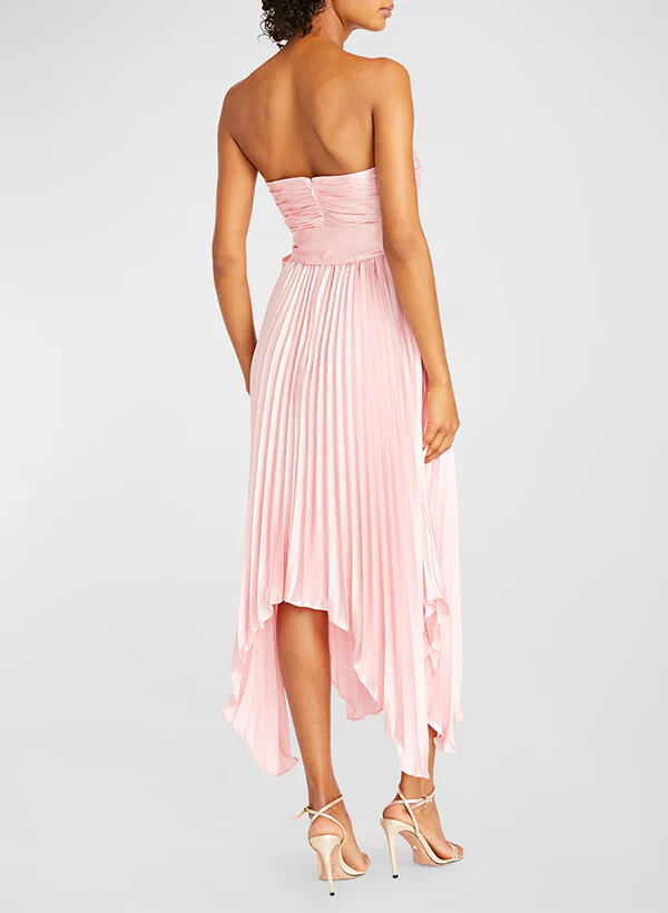 A-Line Sweetheart Satin Homecoming Dresses With Bow(s) - Image 3