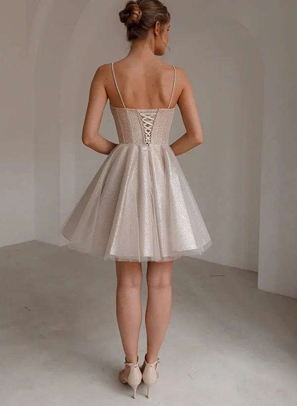 A-Line Sweetheart Sleeveless Short/Mini Homecoming Dresses - Image 3