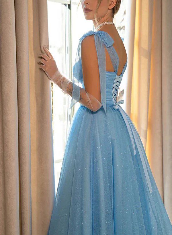 A-Line Sweetheart Sleeveless Tea-Length Tulle Homecoming Dresses - Image 4