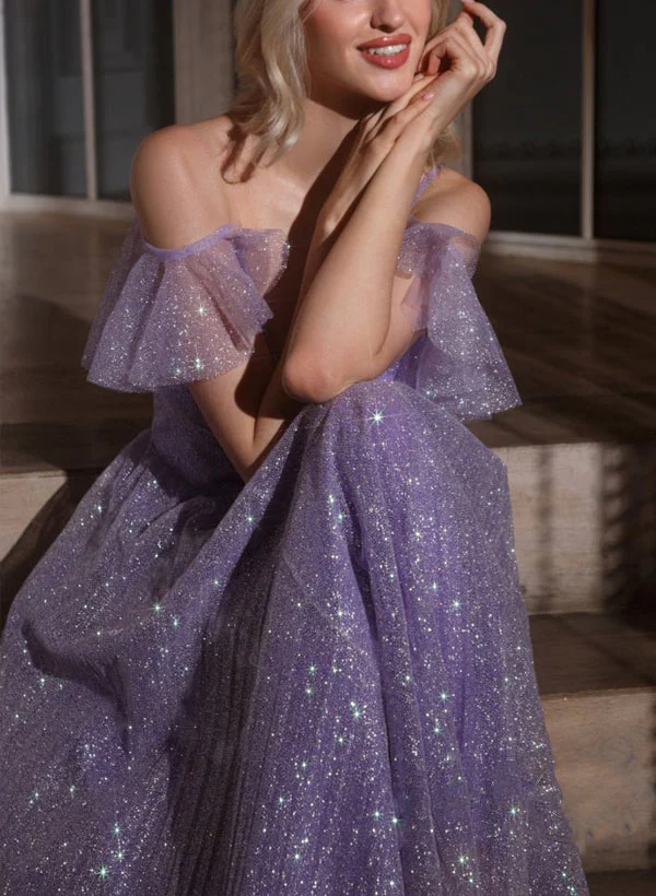 A-Line V-Neck Short Sleeves Tea-Length Homecoming Dresses - Image 2