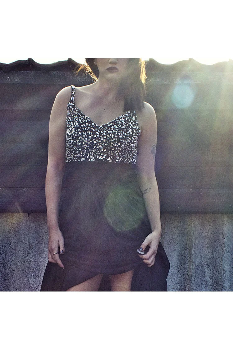 A-line Wide Strap Floor Length Chiffon Rhinestone Backless Prom Dress - Image 4