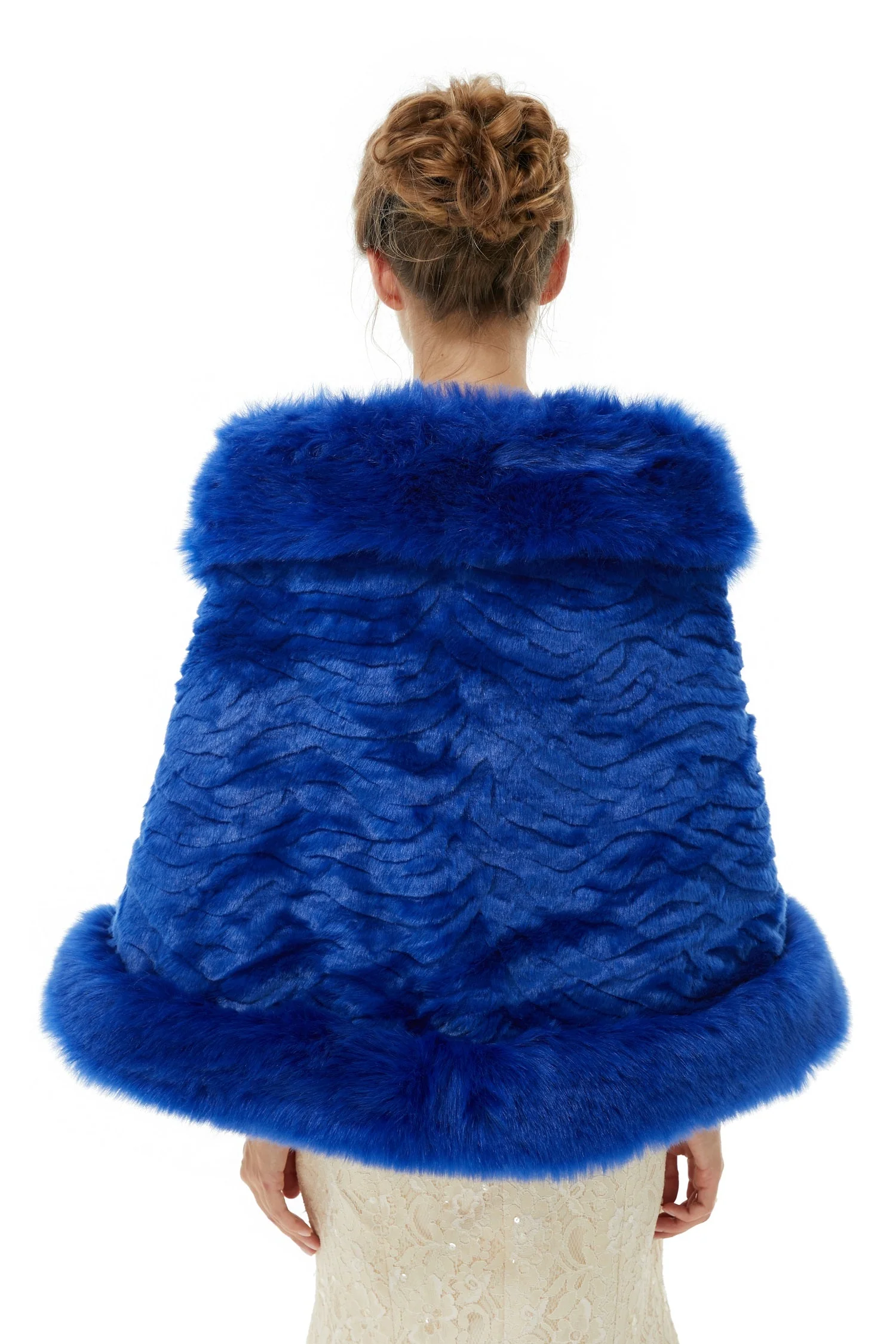 Abigail - Winter Faux Fur Wedding Wrap - Image 3