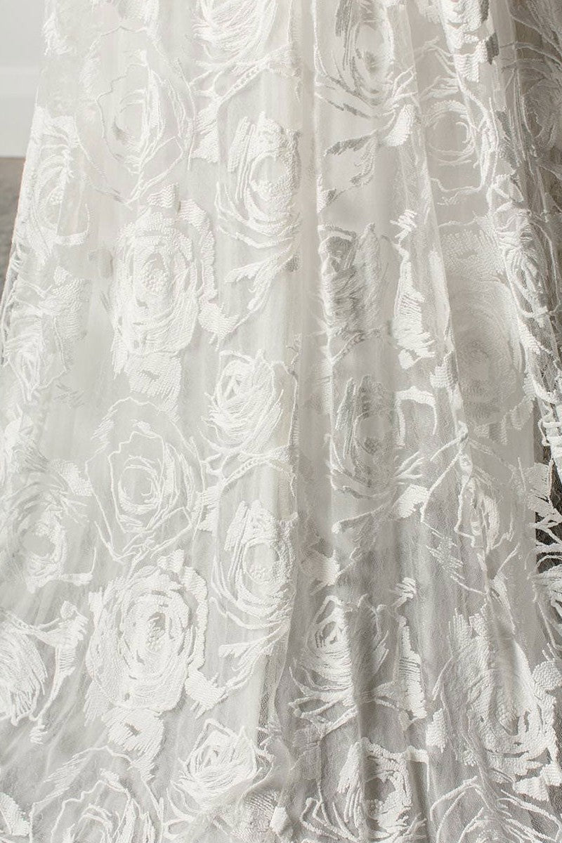 Beach Wedding Dress With Chapel Train White Chic V-Neck Sleeveless Sexy Backless Lace Split Long Bridal Gowns - Image 8
