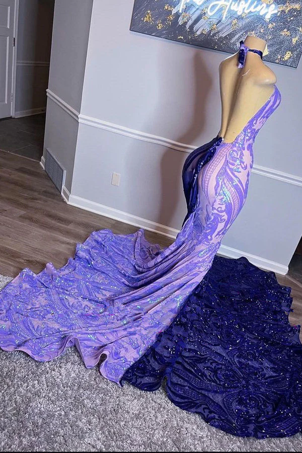 Beautiful Long Mix Colour Sleeveless Mermaid Prom Dress - Image 2