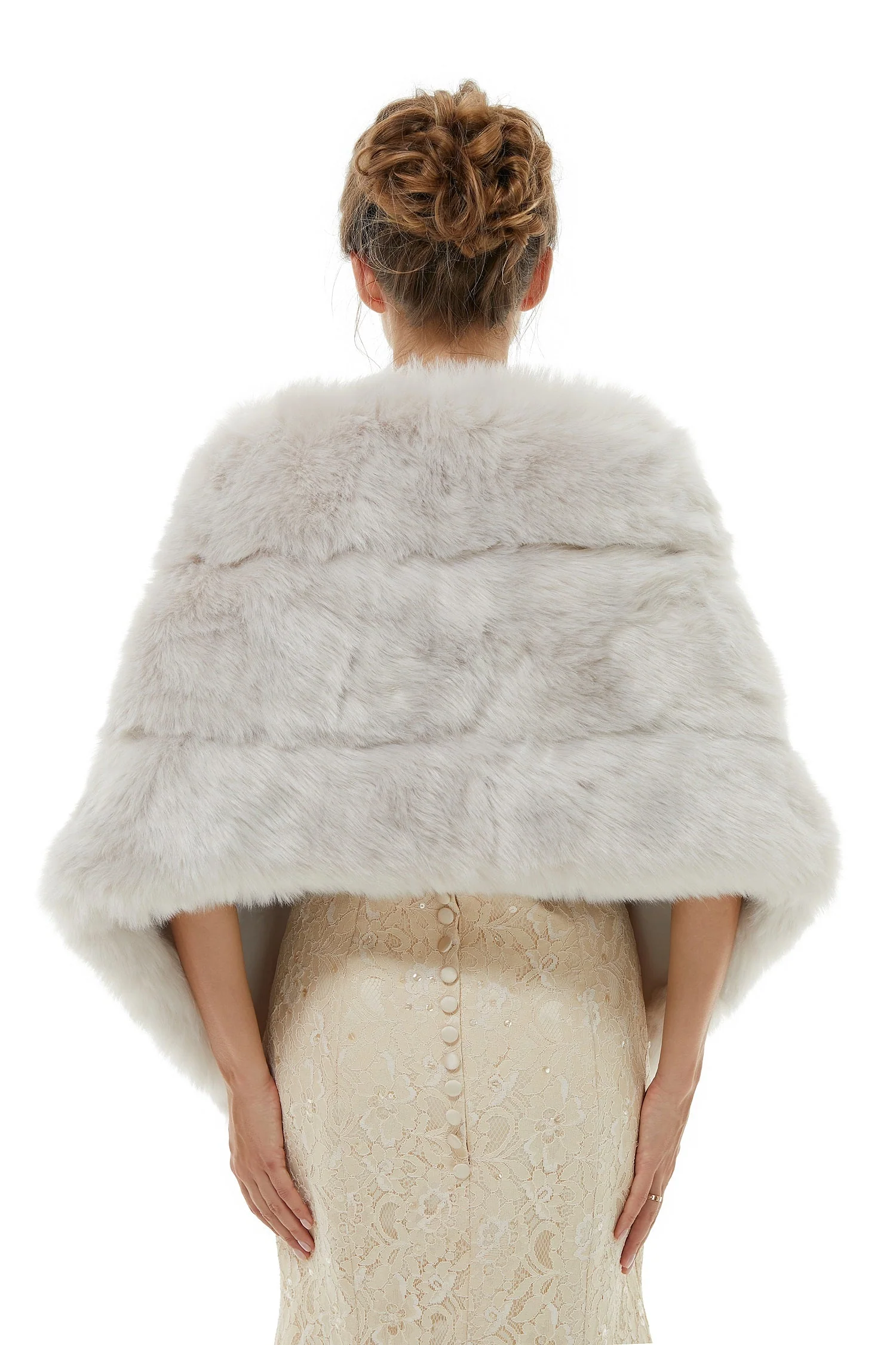 Berey - Winter Faux Fur Wedding Wrap - Image 3