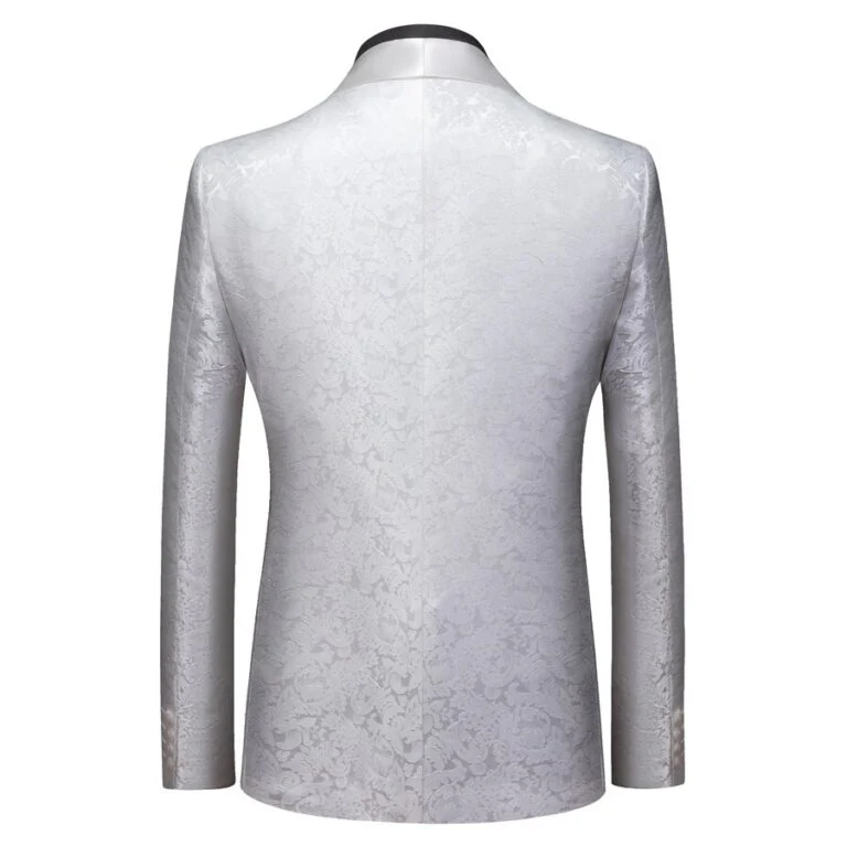 Bespoke Slim Fit Shawl Lapel One Button Wedding Tuxedo - Image 2