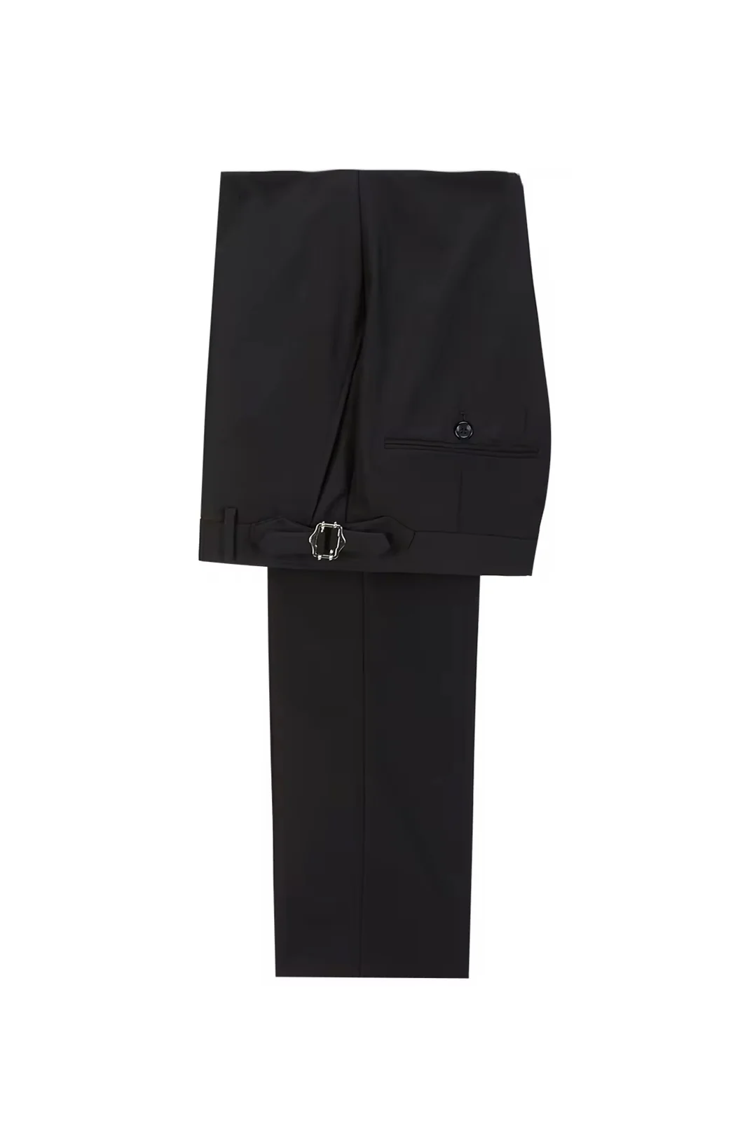 Black Floral Jacquard Shawl Lapel Men's Suit - Image 3