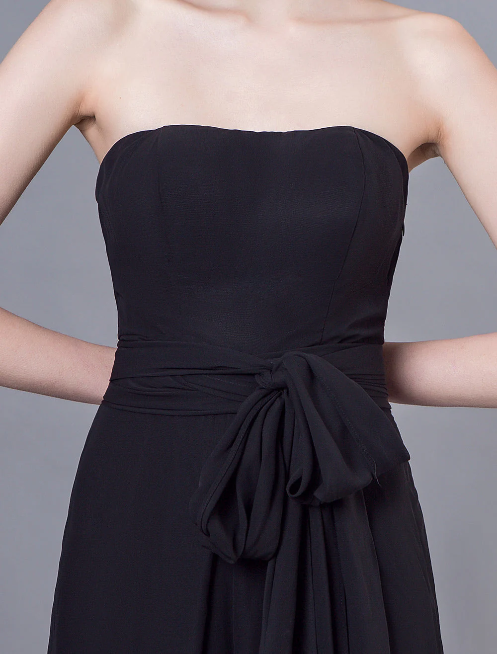 Stunning Black Jumpsuits Formal Evening Wedding Party Convertible Chiffon Long One Size Fits All Bridesmaid Dresses - Image 14