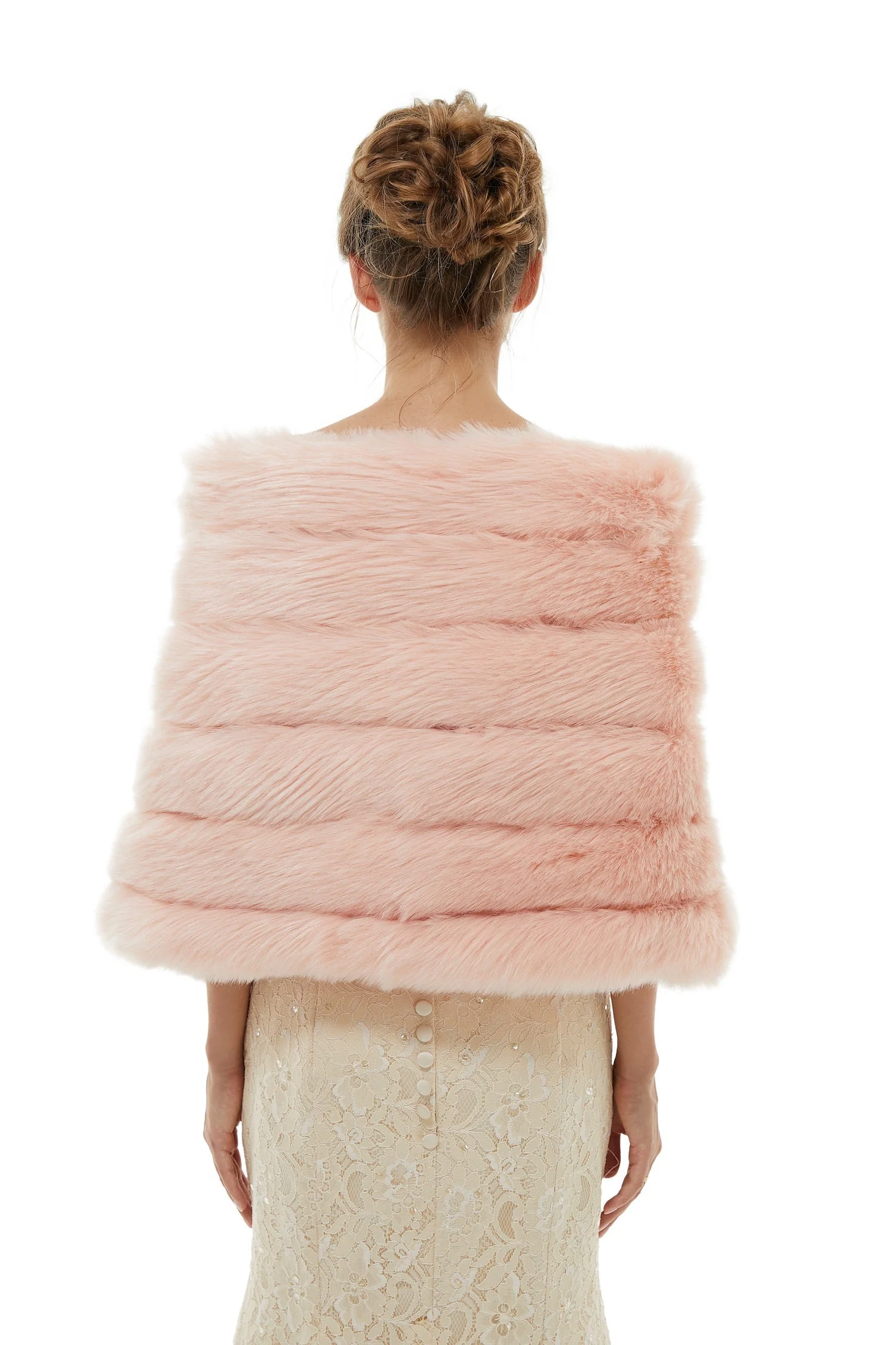 Brianna - Winter Faux Fur Wedding Wrap - Image 3