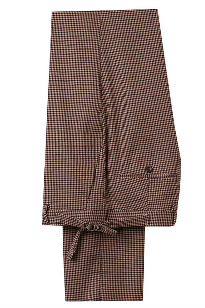 Burgundy Notched Lapel Fitted Men Marriage Suits - Image 2