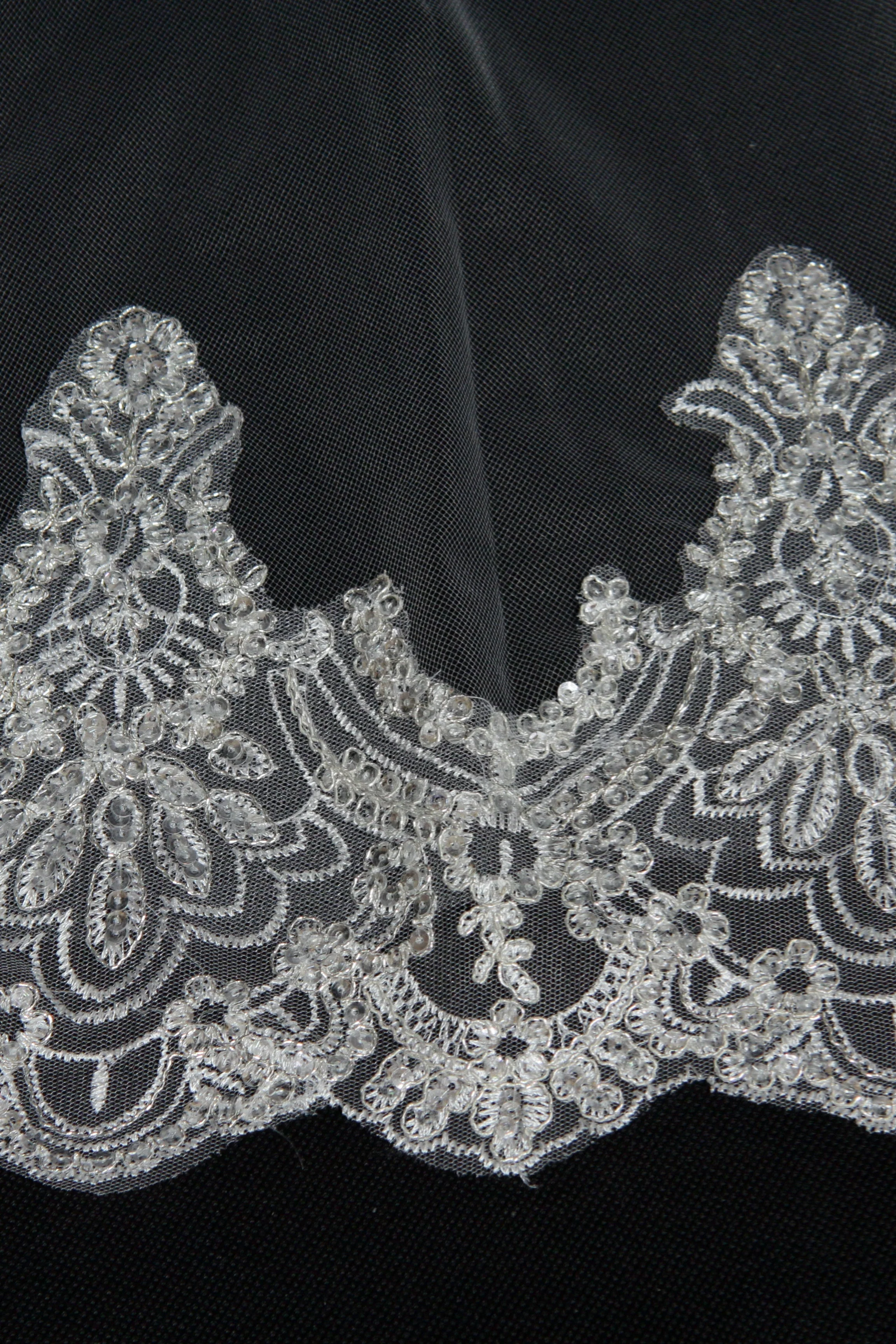 Camille Long Lace Wedding Veil Wedding Veils - Image 3