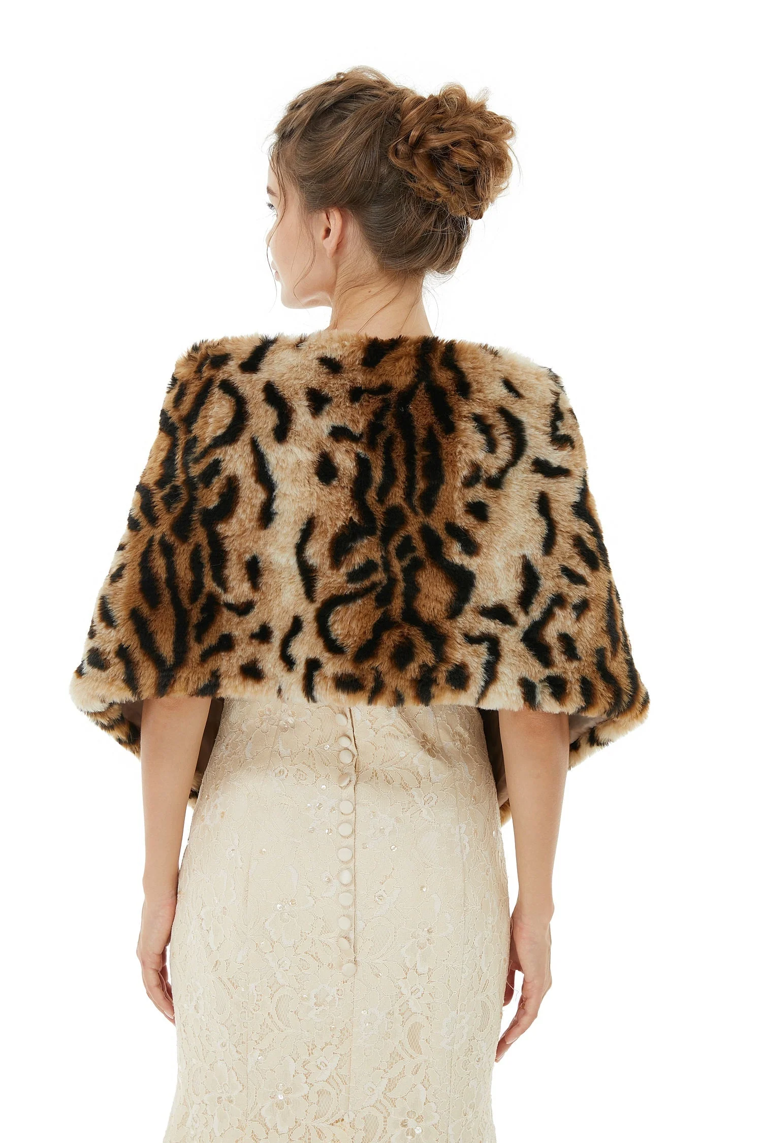 Catherine - Winter Faux Fur Wedding Wrap - Image 3