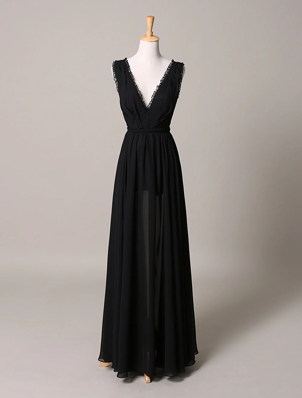 Glamorous Celebrity Dresses A Line Cut Out Elegant See Through Chiffon Festival Dress - Image 11