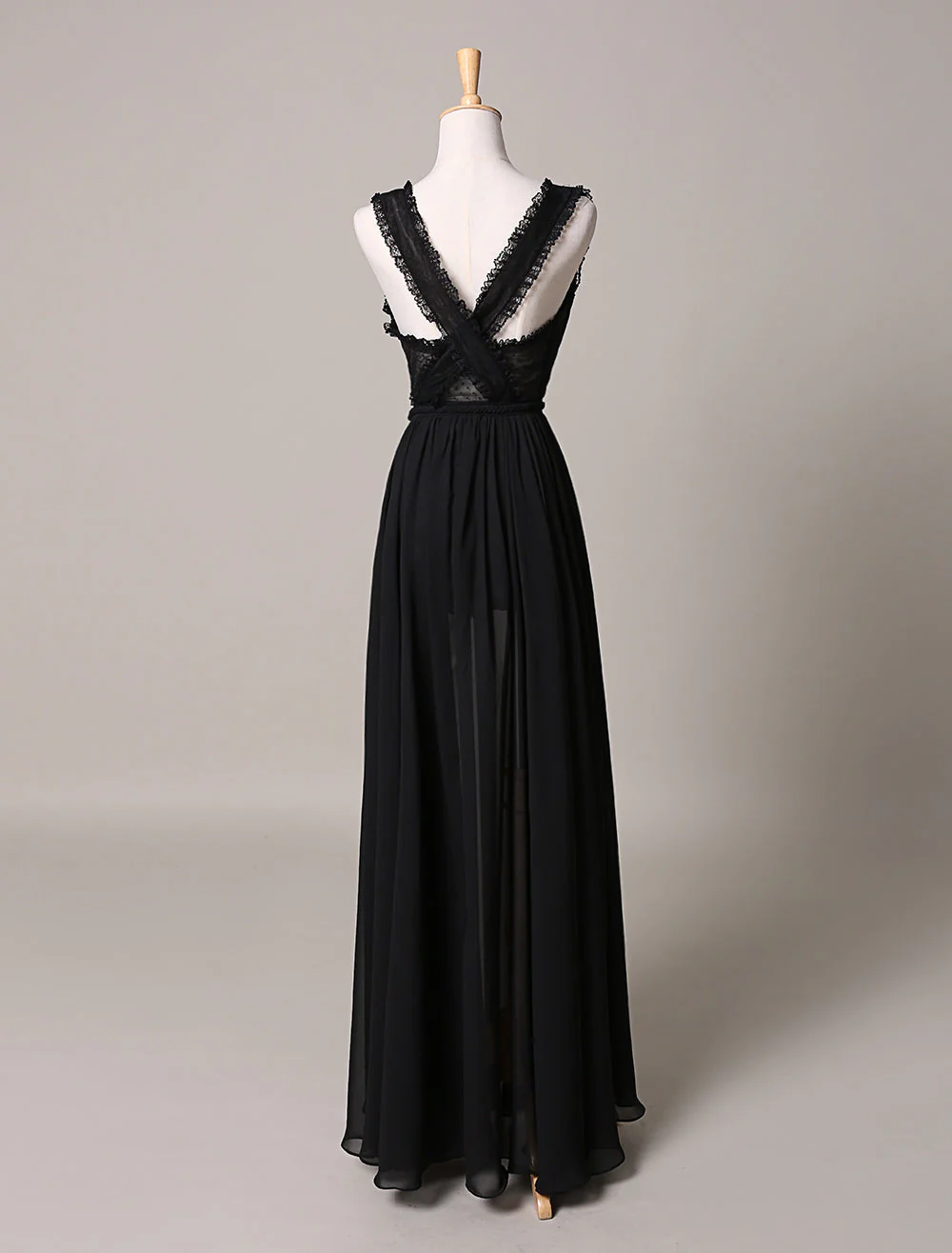 Glamorous Celebrity Dresses A Line Cut Out Elegant See Through Chiffon Festival Dress - Image 12