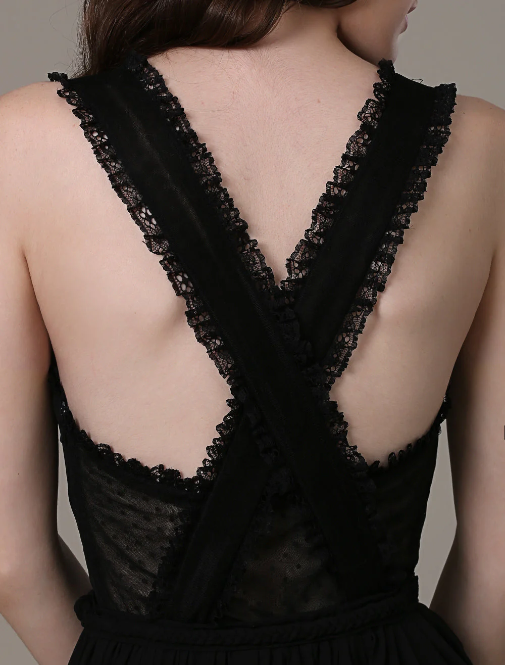 Glamorous Celebrity Dresses A Line Cut Out Elegant See Through Chiffon Festival Dress - Image 8